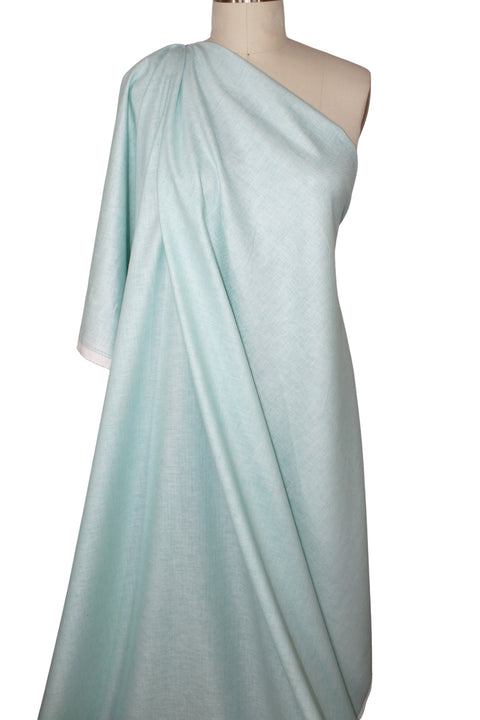 Mint colored Italian linen