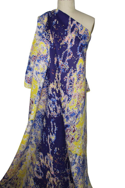 Alberto Makali border print linen