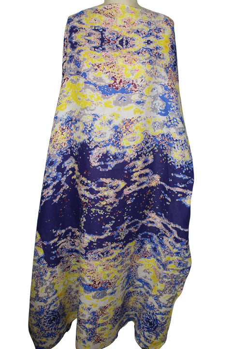 Alberto Makali border print linen