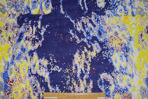 Alberto Makali border print linen