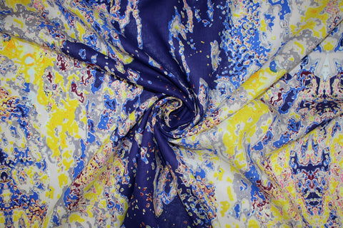 Alberto Makali border print linen