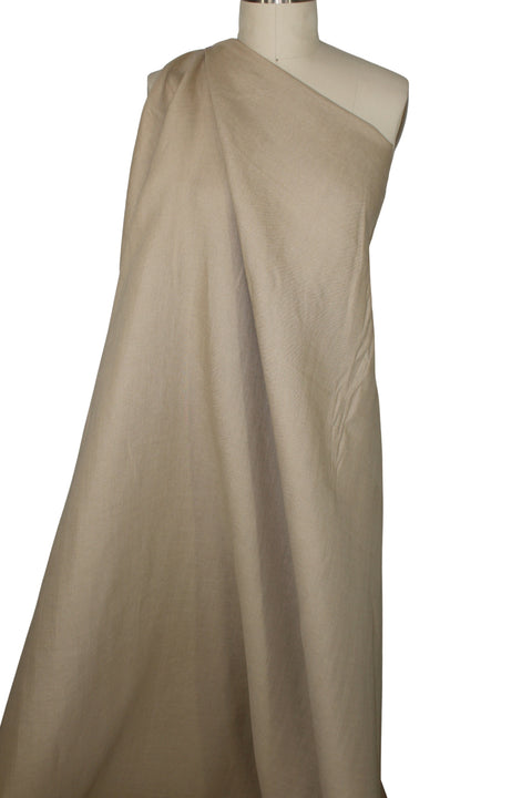 Italian suit-weight linen in khaki