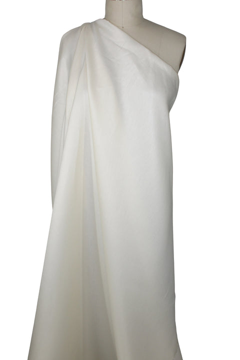 Satin Finish Suit Weight Linen - Vanilla