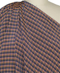 Italian checked linen shirt weight