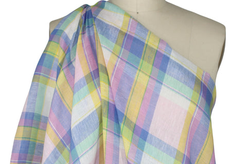 Plaid Italian linen