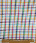 Bright colored Italian checked linen