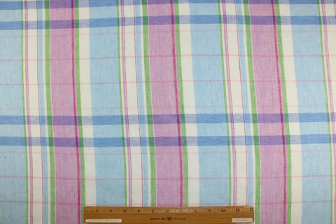 Italian plaid linen