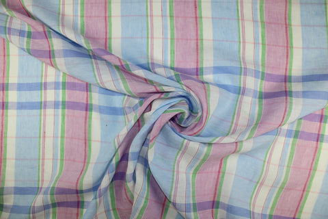 Italian plaid linen