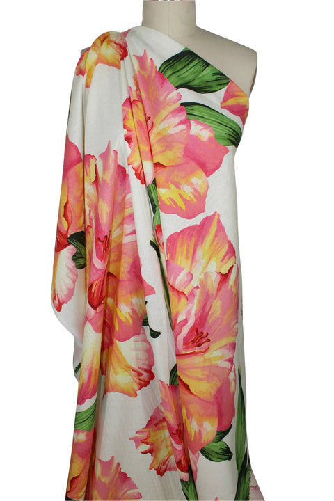 Oscar de la Renta floral linen
