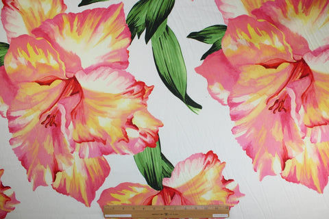Oscar de la Renta floral linen