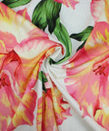 Oscar de la Renta floral linen