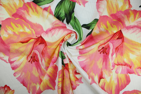 Oscar de la Renta floral linen