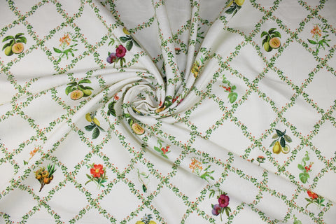Fruited Plains Floral Linen - Multi on Off-White
