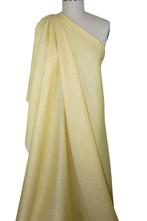 Italian Cross-Dyed Handkerchief Linen - Heathered Primrose
