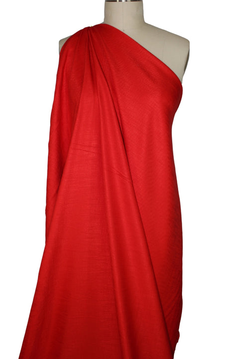 NY Designer Stretch Linen Twill - Cardinal Gorgeous Fabrics NY Designer Stretch Linen Twill - Cardinal Gorgeous Fabrics