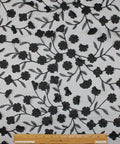 Applique embroidered mesh fabric