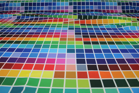 Colorful swimsuit knit fabric