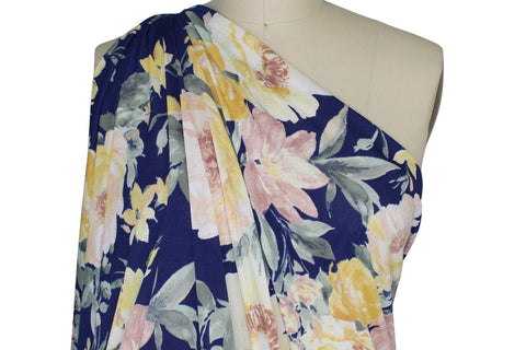 Floral crepe ITY jersey