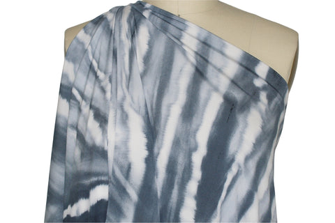 Abstract border print ITY jersey