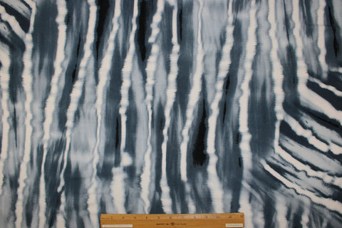 Abstract border print ITY jersey