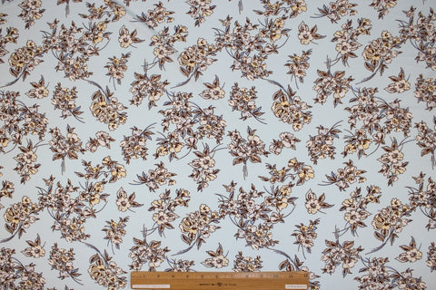 Floral crepe-finish ITY jersey 