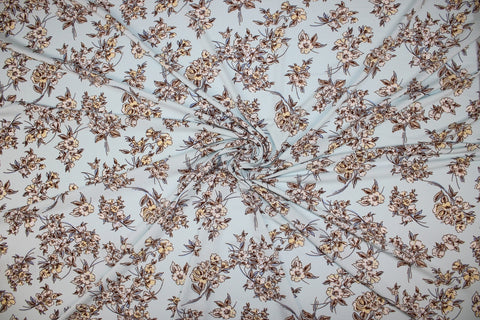 Floral crepe-finish ITY jersey 