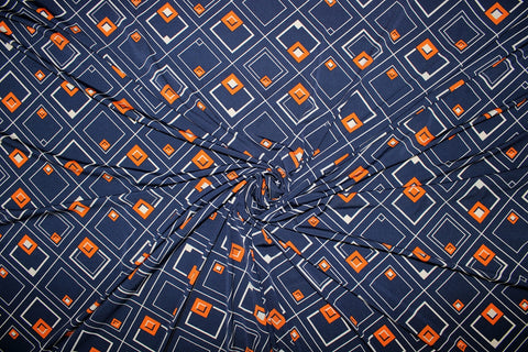 Geometric print ITY fabric