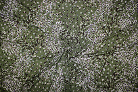 Floral crepe-finish ITY jersey 