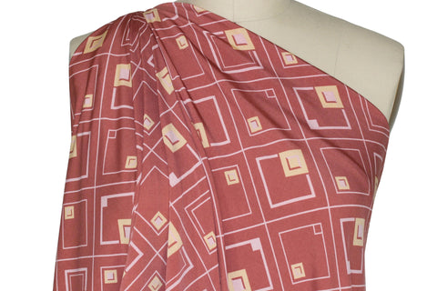 Geometric print ITY fabric