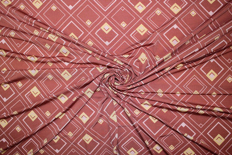 Geometric print ITY fabric