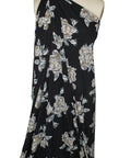 Floral print textured ITY jersey