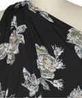 Floral print textured ITY jersey
