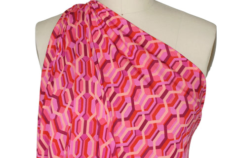 Geometric (hexagonal) print ITY jersey 