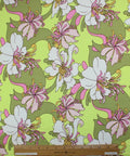 Mid-century modern style floral ITY jersey