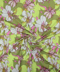 Mid-century modern style floral ITY jersey