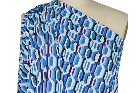 Geometric (hexagonal) print ITY jersey 