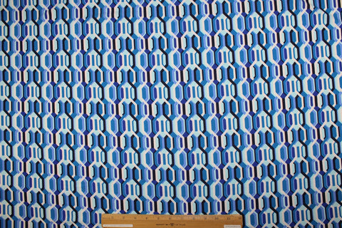 Geometric (hexagonal) print ITY jersey 
