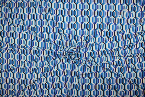 Geometric (hexagonal) print ITY jersey 