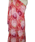 Geometric print textured ITY jersey