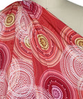 Geometric print textured ITY jersey
