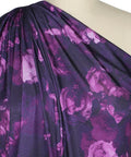 Digital print floral jersey in purples