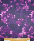 Digital print floral jersey in purples