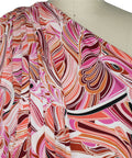 Border print 70s style ITY jersey