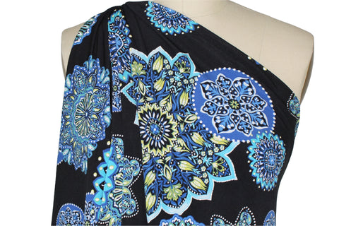 Mandala print border jersey
