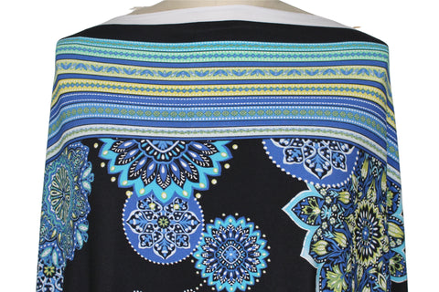 Mandala print border jersey