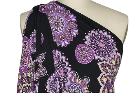 Mandala print border jersey
