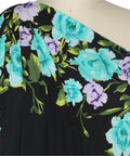 Floral panel print ITY jersey