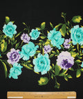 Floral panel print ITY jersey