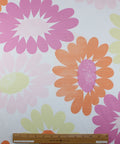 Floral cotton piqué fabric
