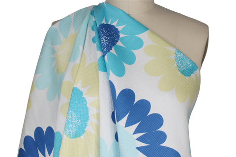 Floral piqué cotton